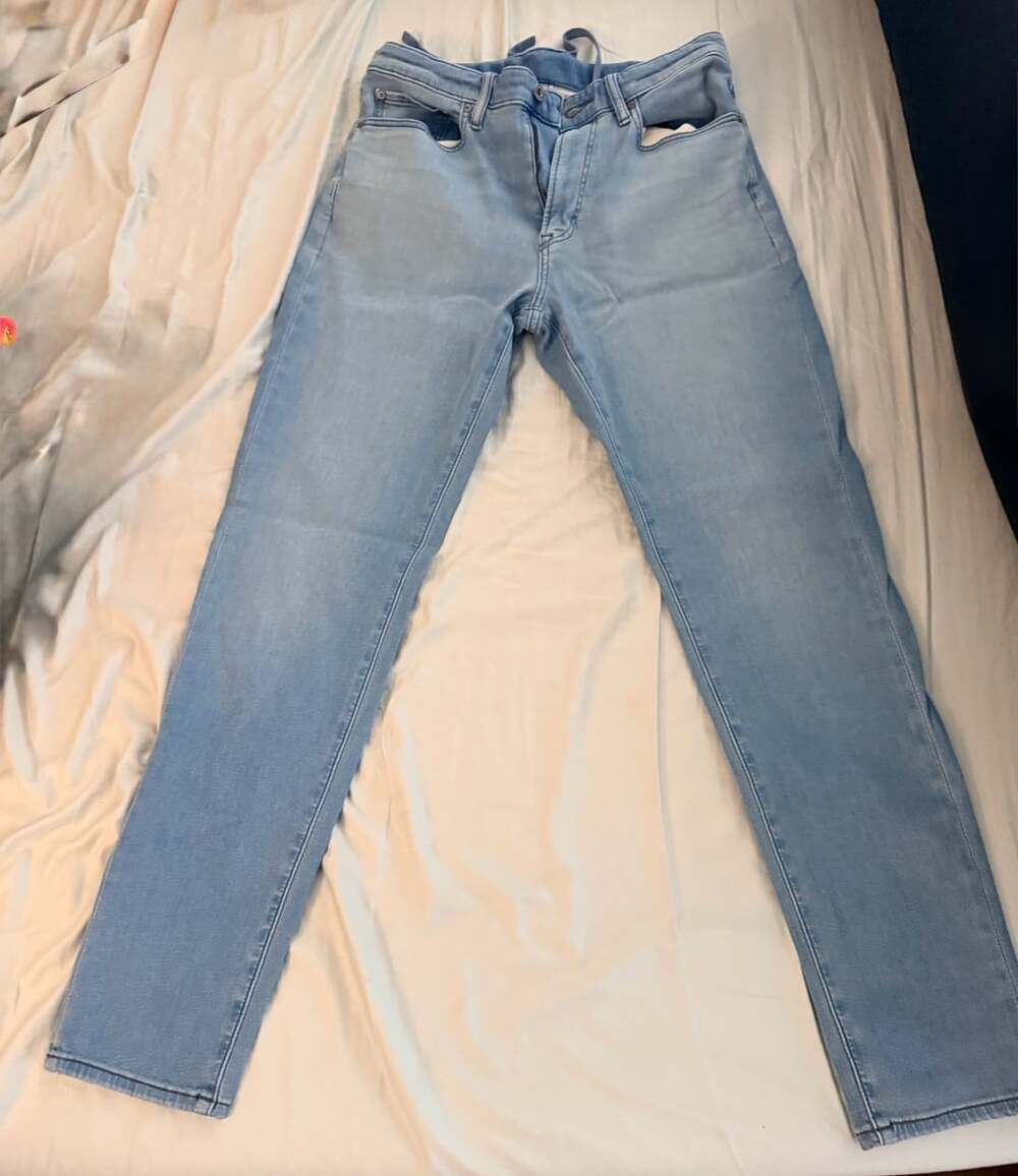 Uniqlo High Rise Super Skinny Jeans Size 30 Light Wash Denim